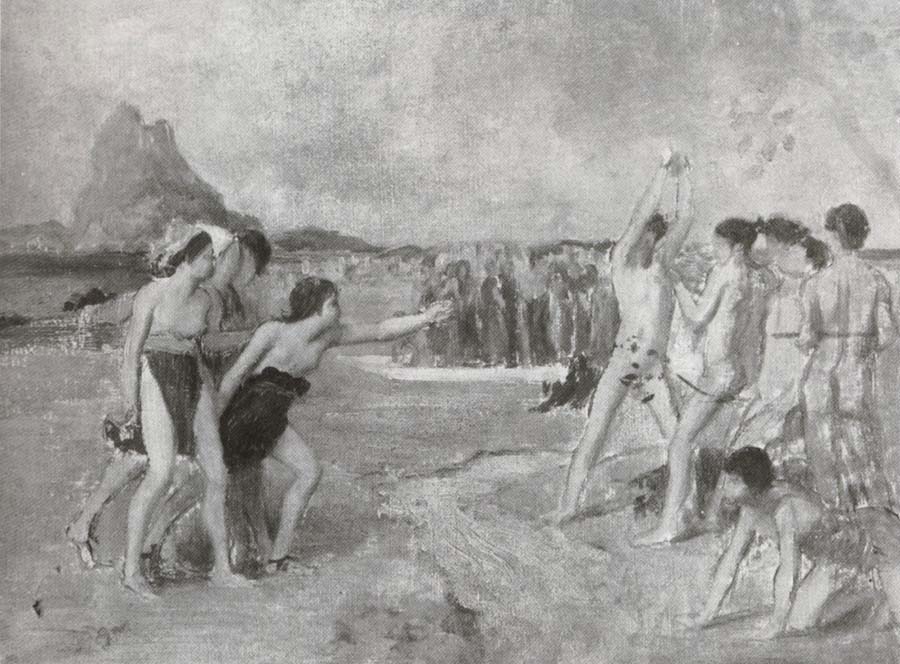 Study for the Whold composition of Young Spartans